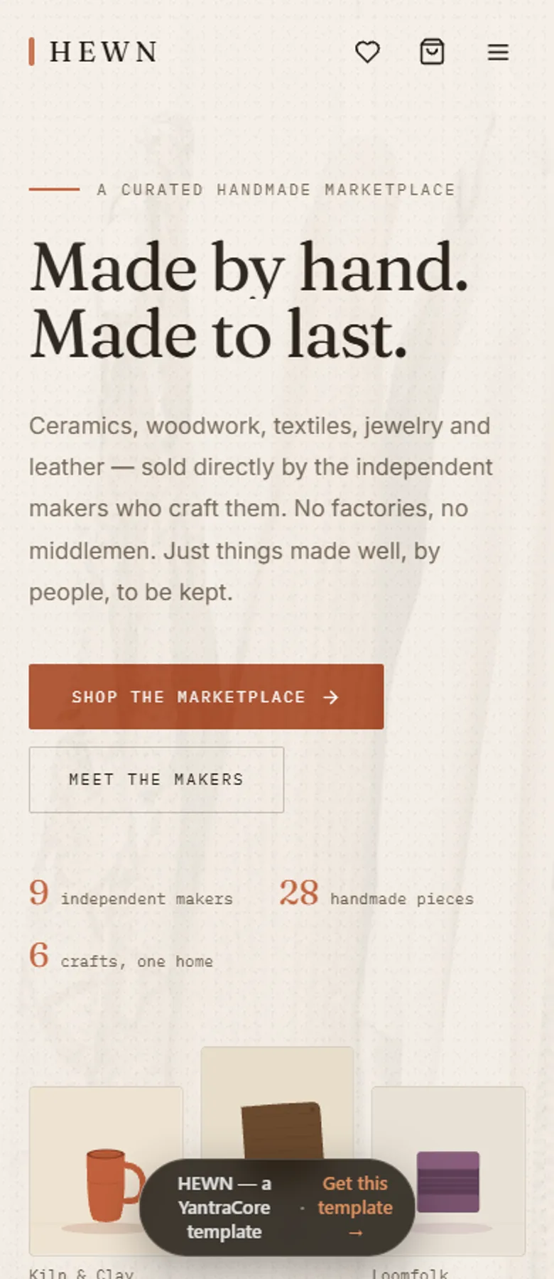 HEWN — Handmade Marketplace screenshot 7