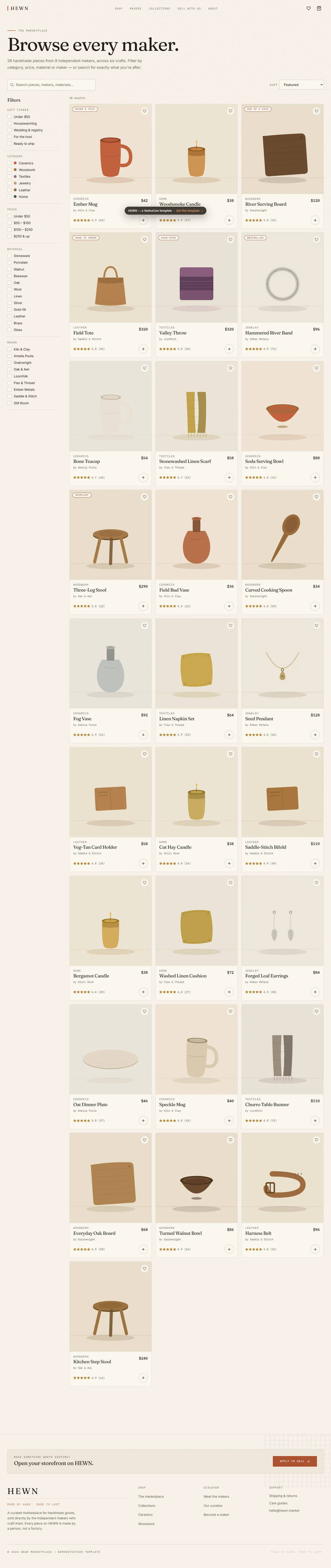 HEWN — Handmade Marketplace screenshot 2
