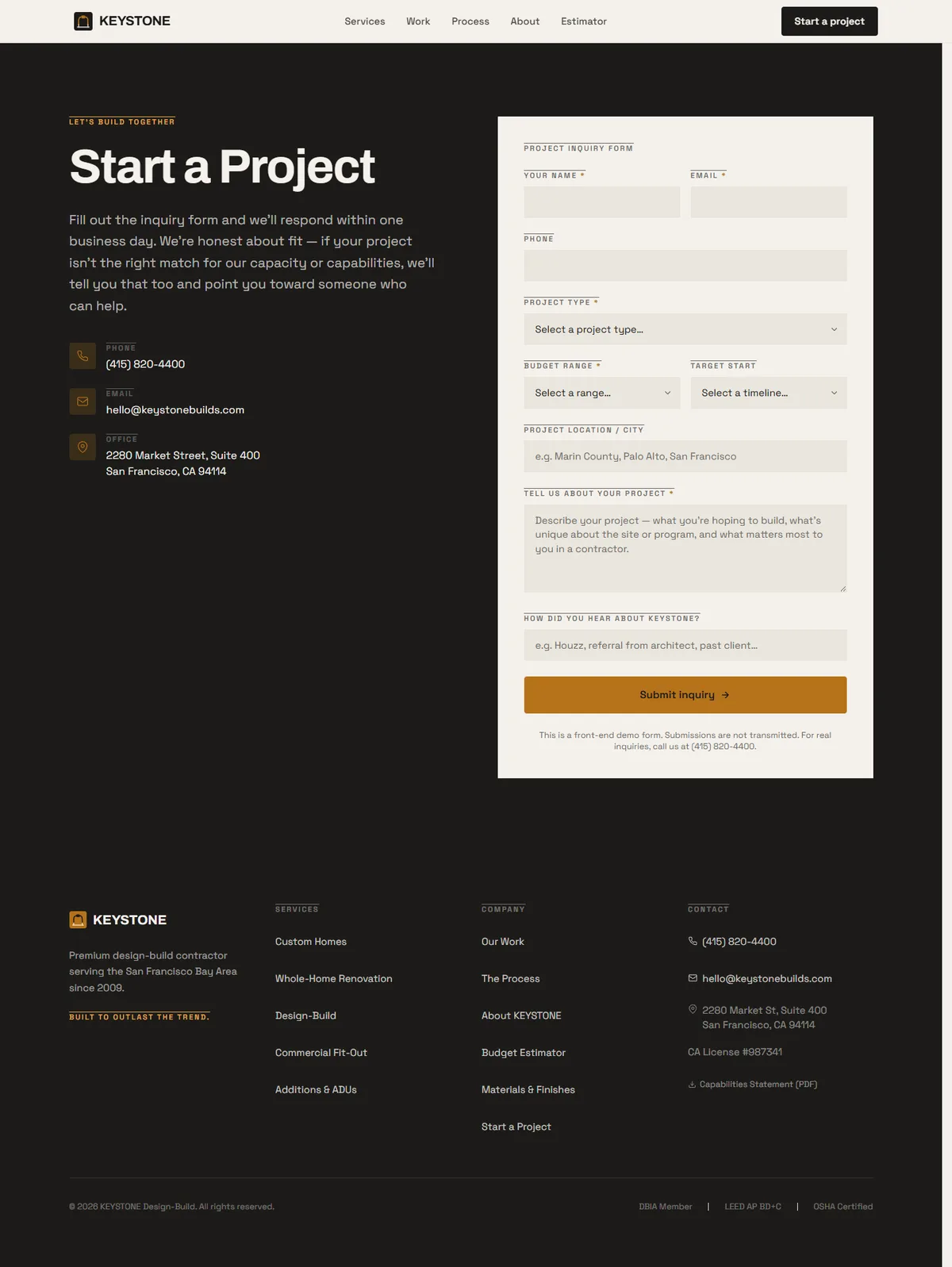 KEYSTONE — Design-Build Contractor screenshot 6