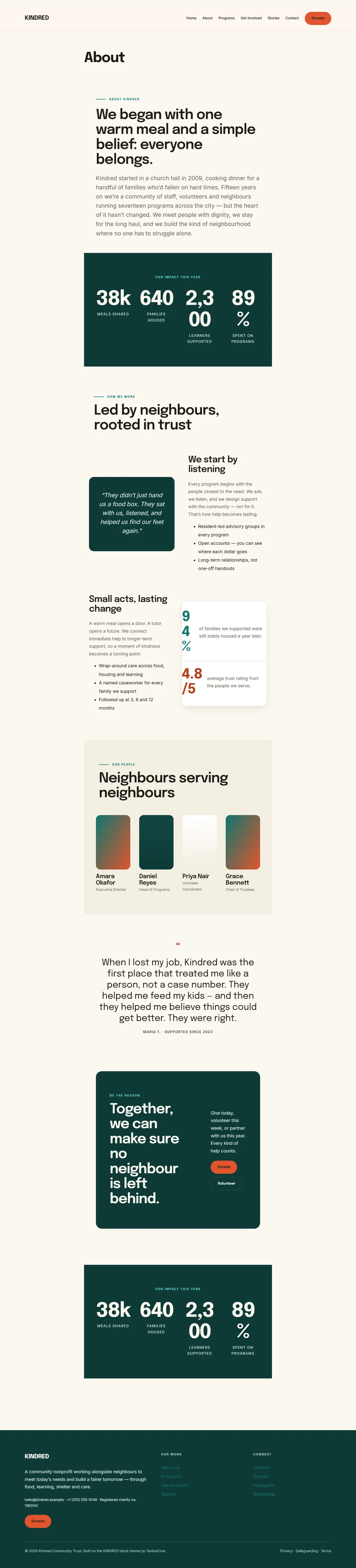 KINDRED — WordPress Nonprofit Theme screenshot 3