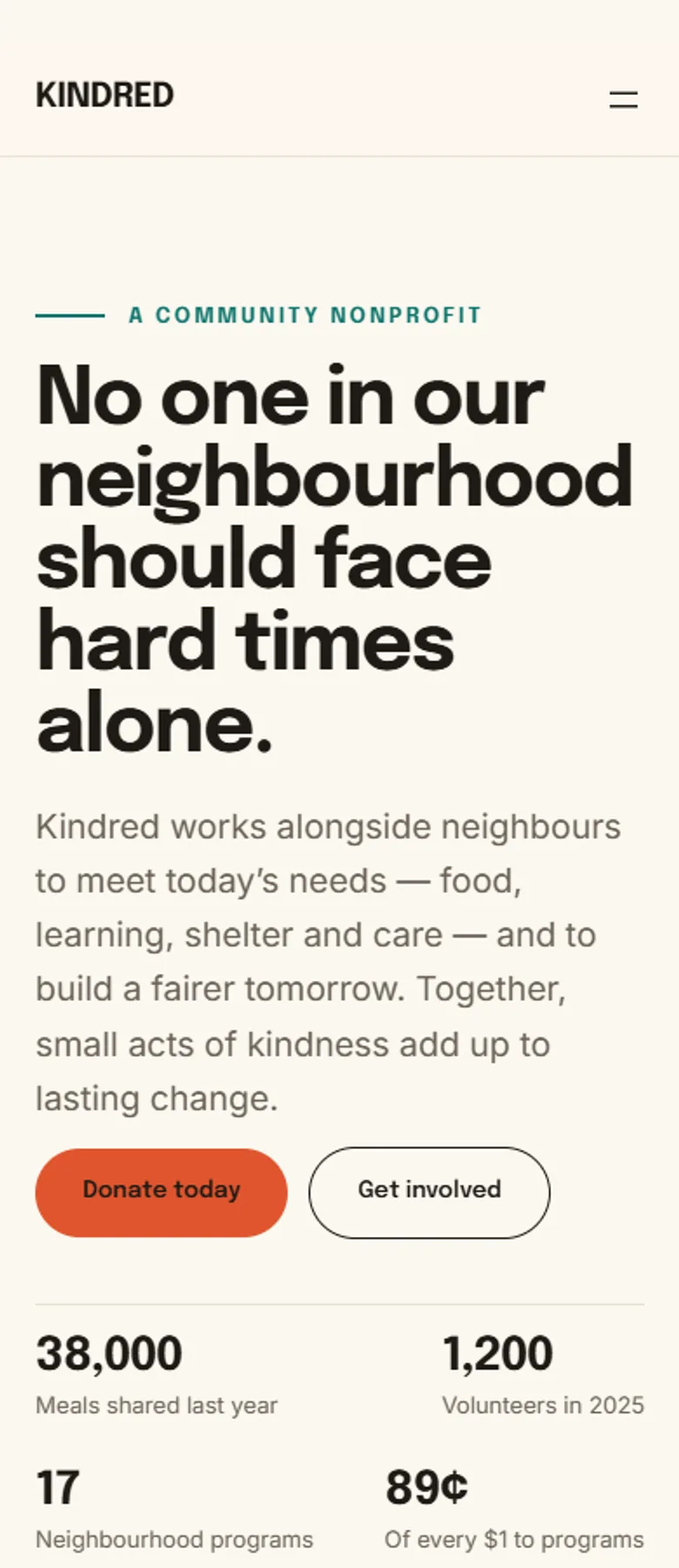 KINDRED — WordPress Nonprofit Theme screenshot 7