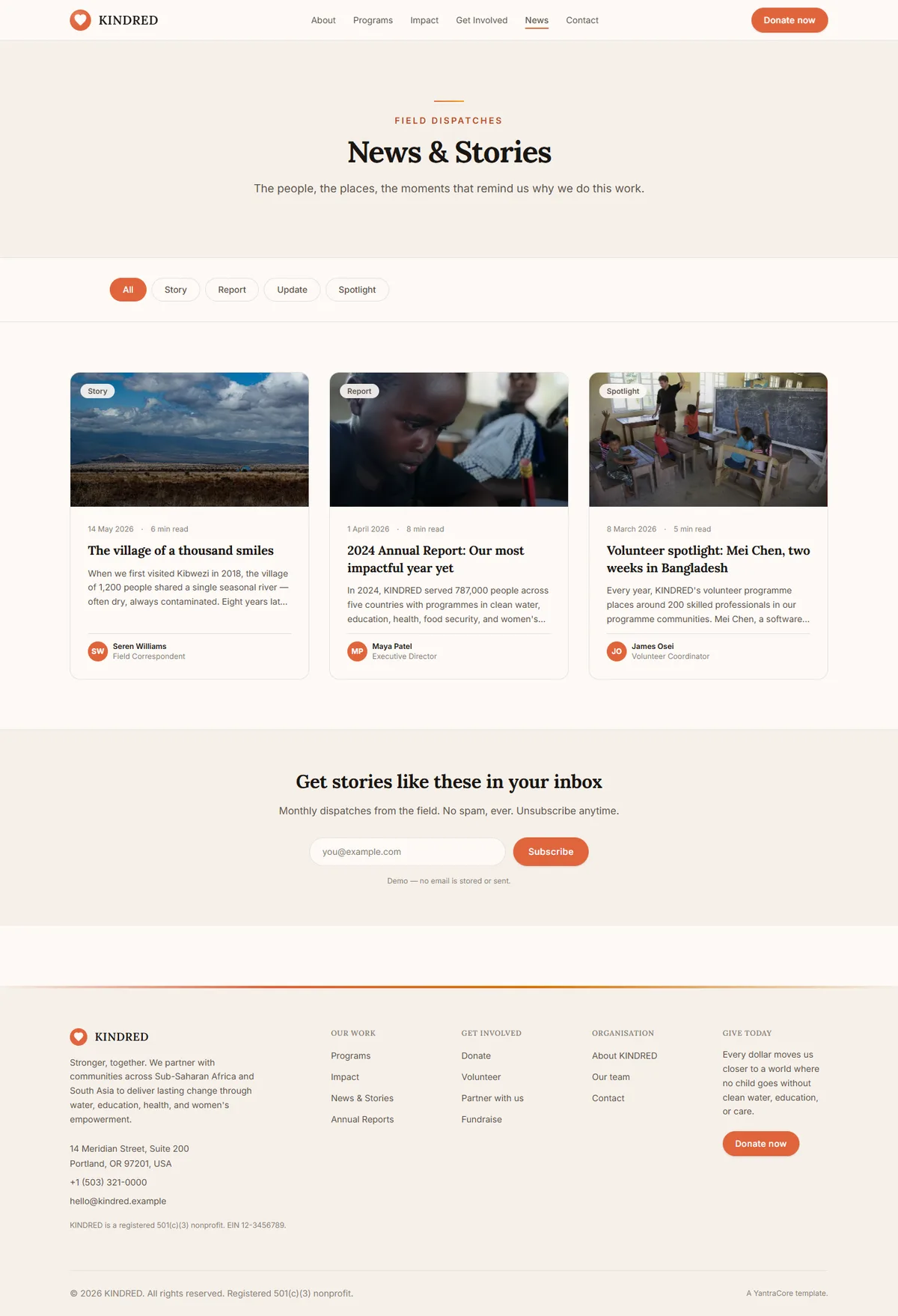 KINDRED — Nonprofit & Charity screenshot 5