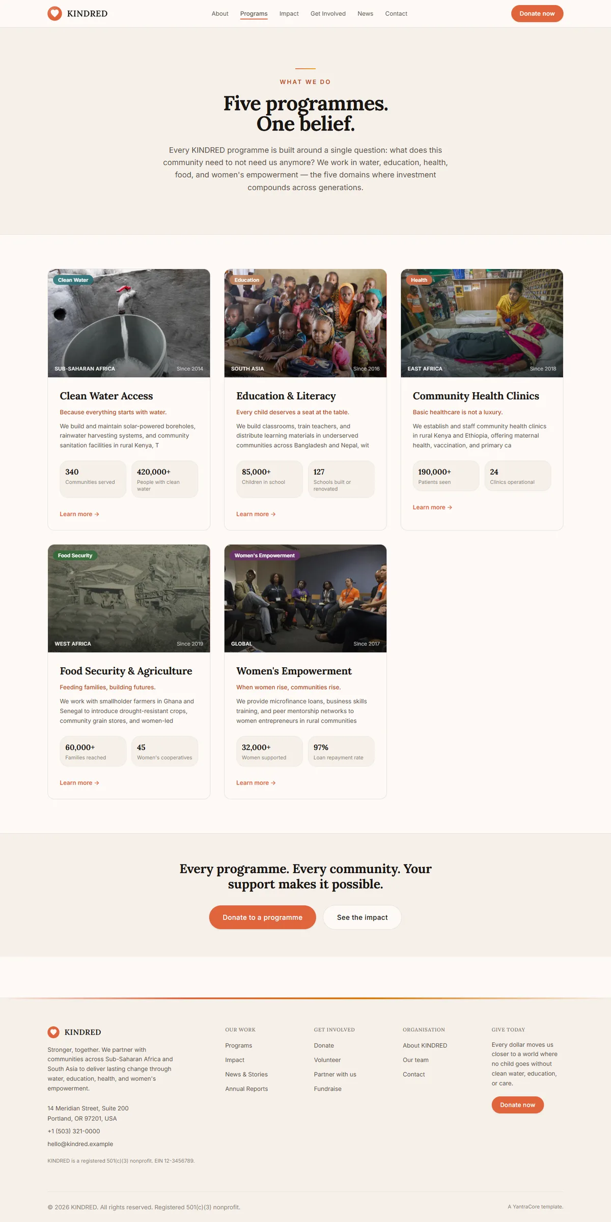 KINDRED — Nonprofit & Charity screenshot 6