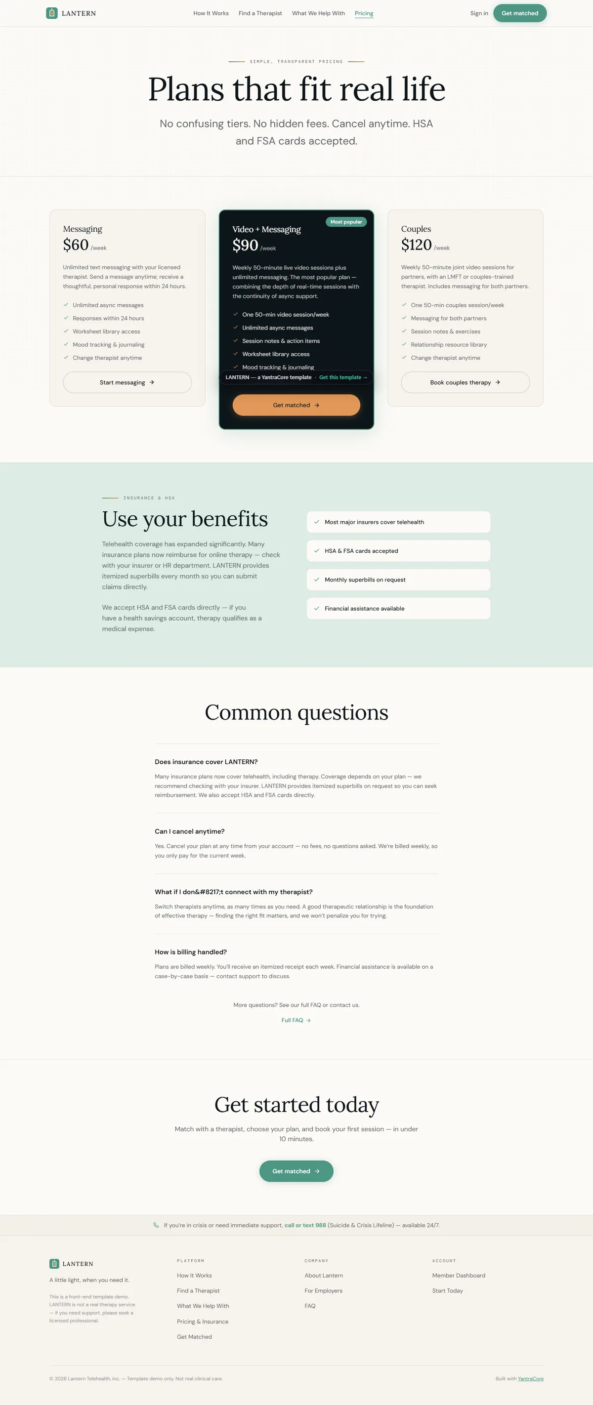 LANTERN — Telehealth & Therapy Platform screenshot 5