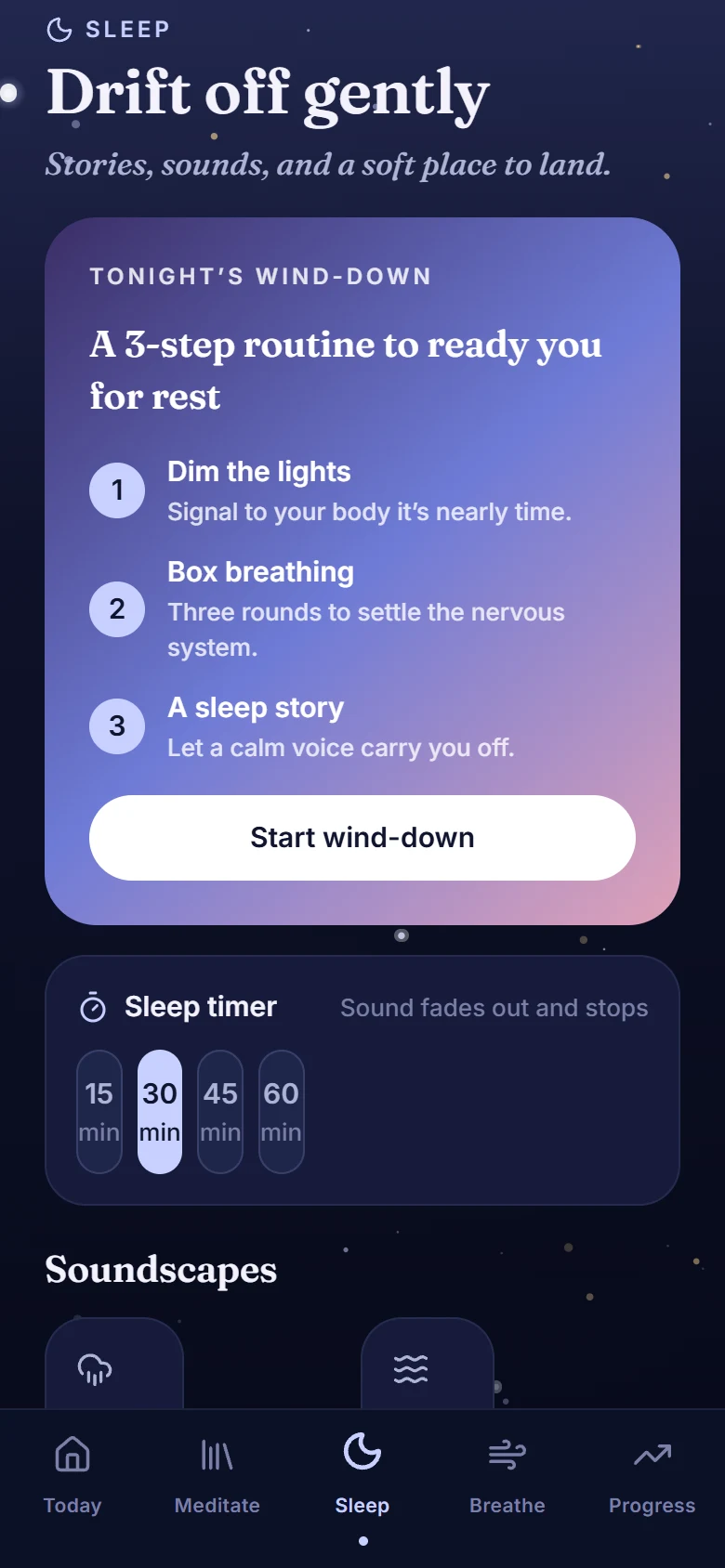 LULL — Meditation & Sleep App screenshot 3
