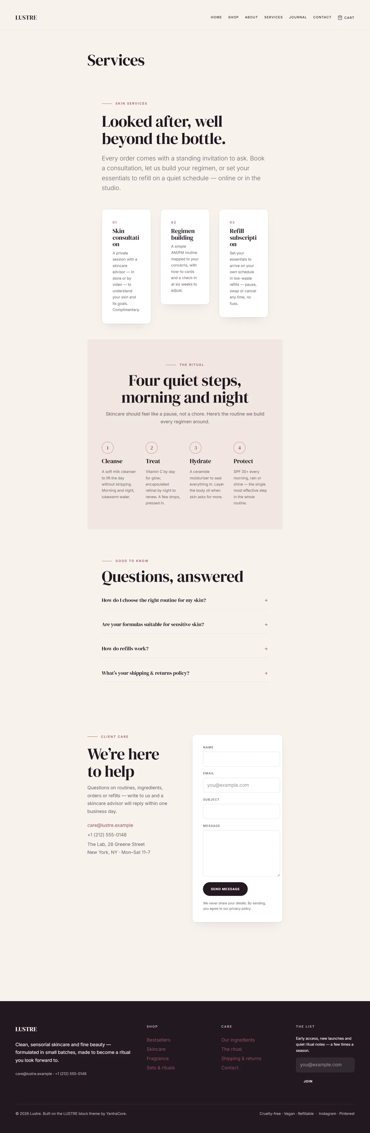 LUSTRE — WooCommerce Beauty Theme screenshot 5