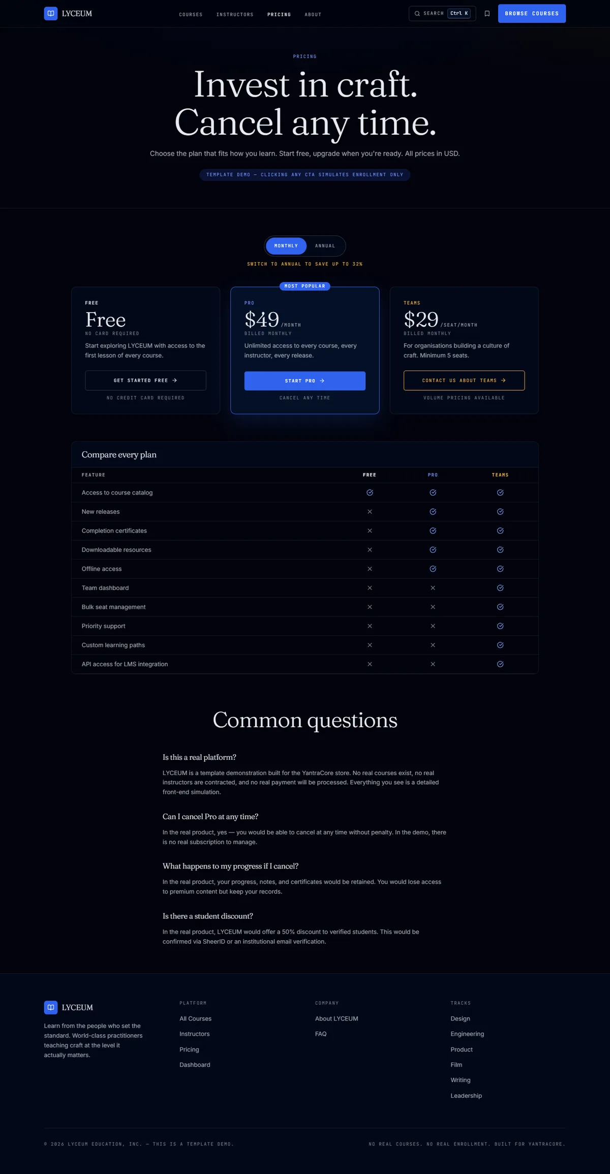LYCEUM — Online Learning Platform screenshot 5