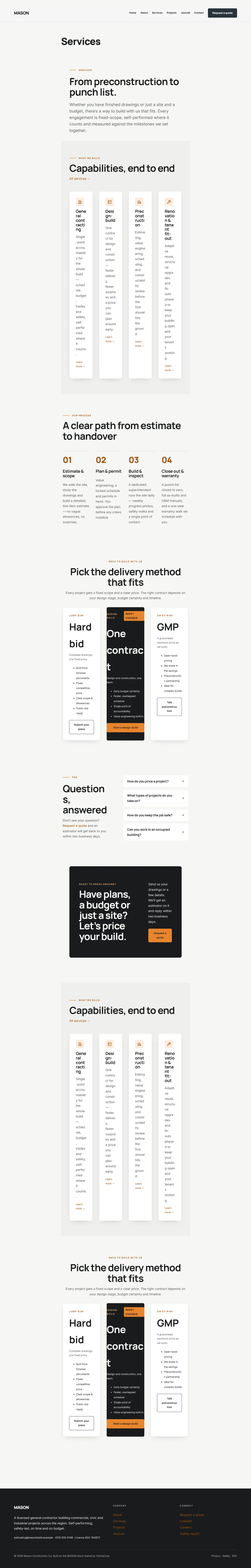 MASON — WordPress Construction Theme screenshot 6