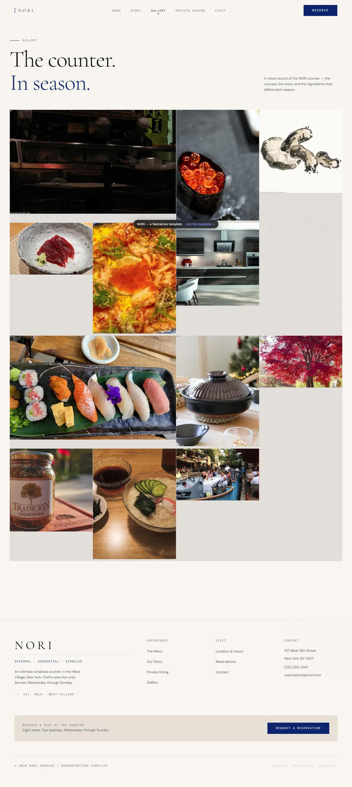 NORI — Omakase Restaurant screenshot 2