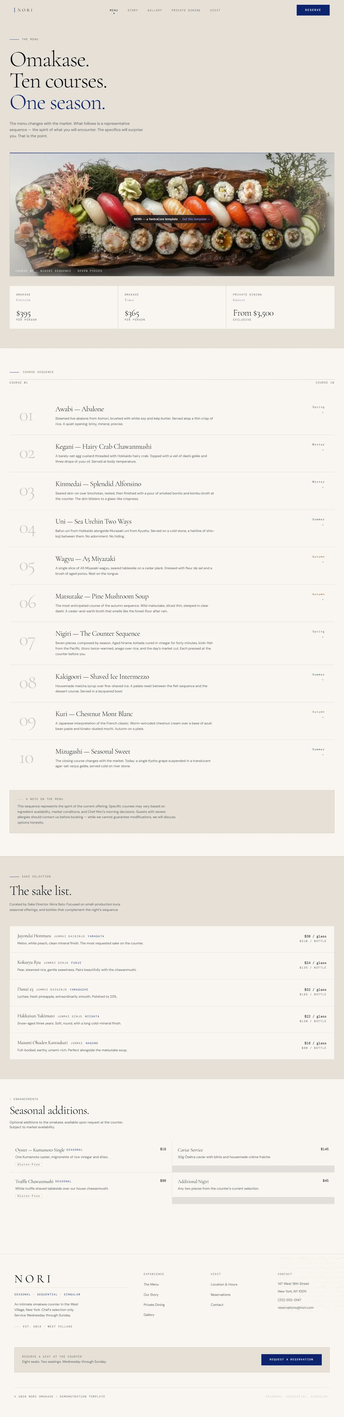 NORI — Omakase Restaurant screenshot 3