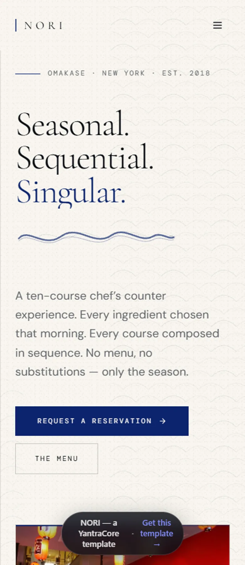 NORI — Omakase Restaurant screenshot 7