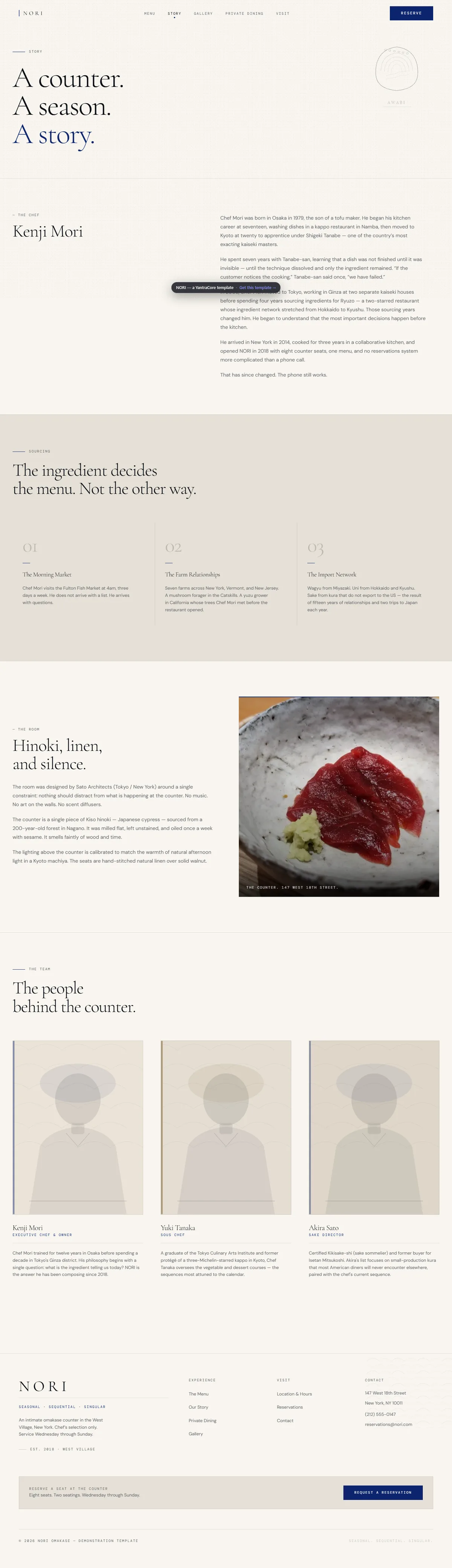 NORI — Omakase Restaurant screenshot 5