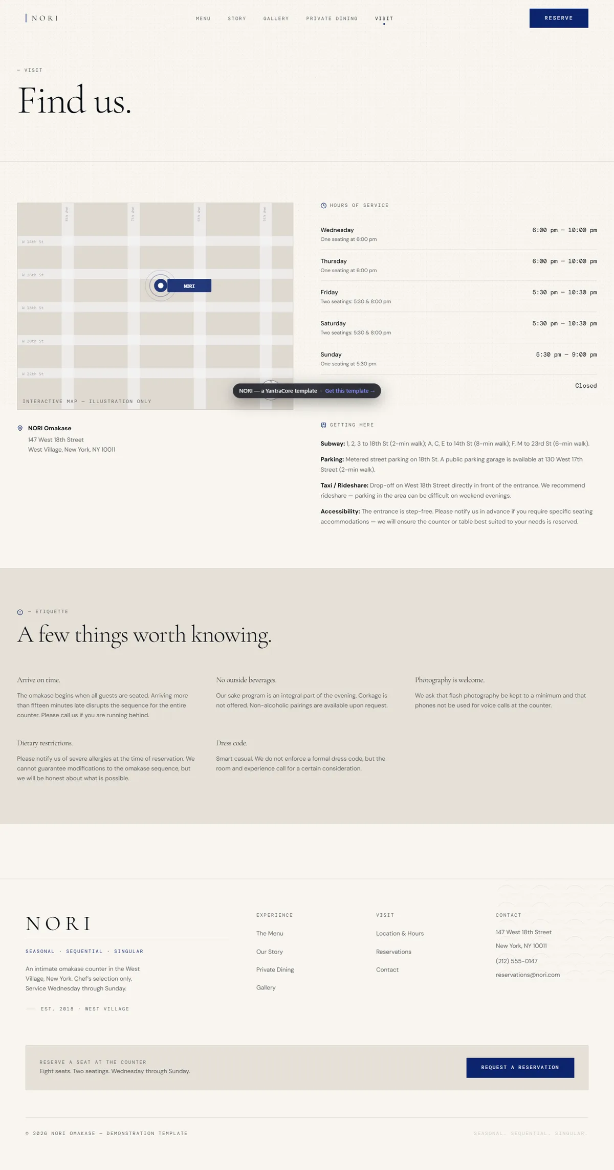 NORI — Omakase Restaurant screenshot 6