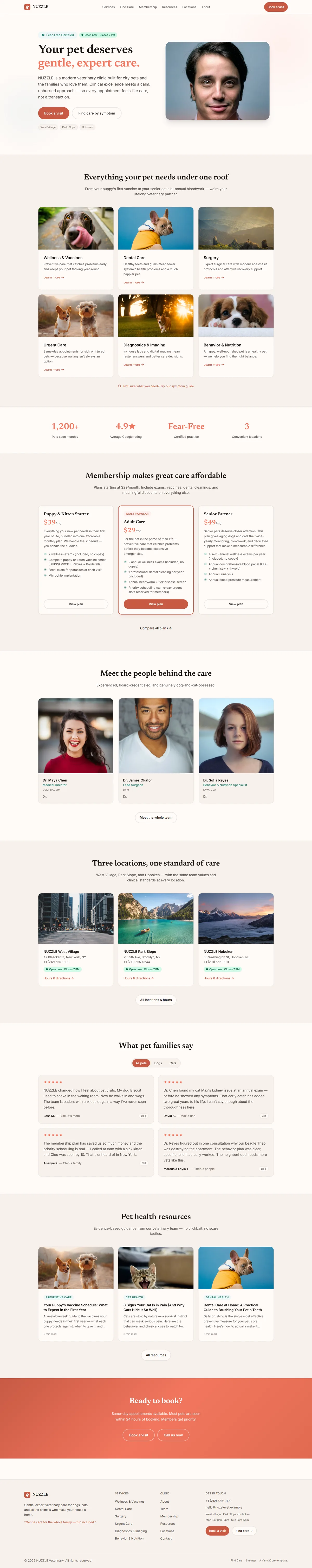NUZZLE — Veterinary Clinic & Pet Care screenshot 1