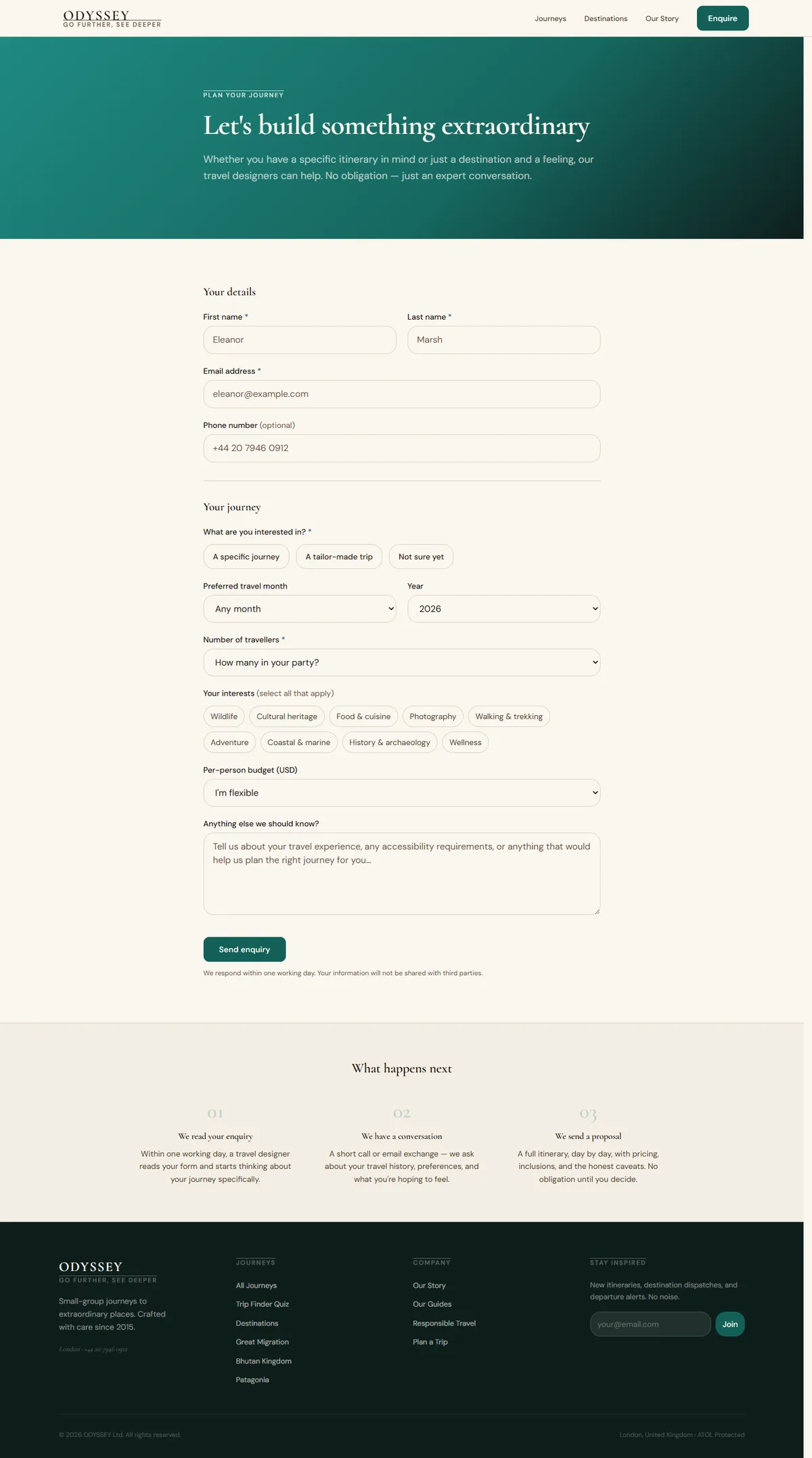 ODYSSEY — Tour Operator & Itineraries screenshot 5