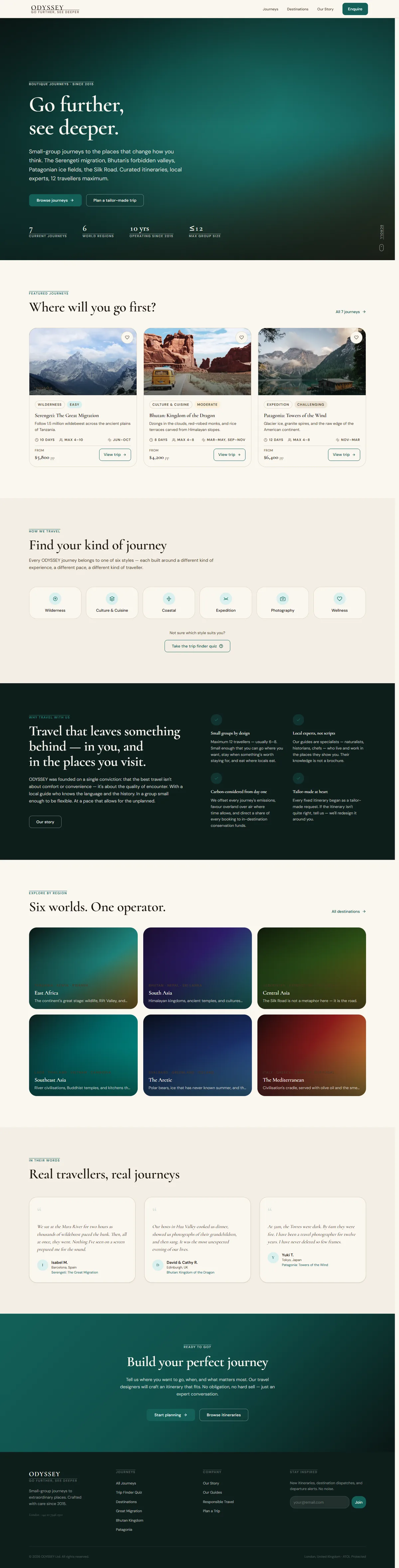 ODYSSEY — Tour Operator & Itineraries screenshot 1