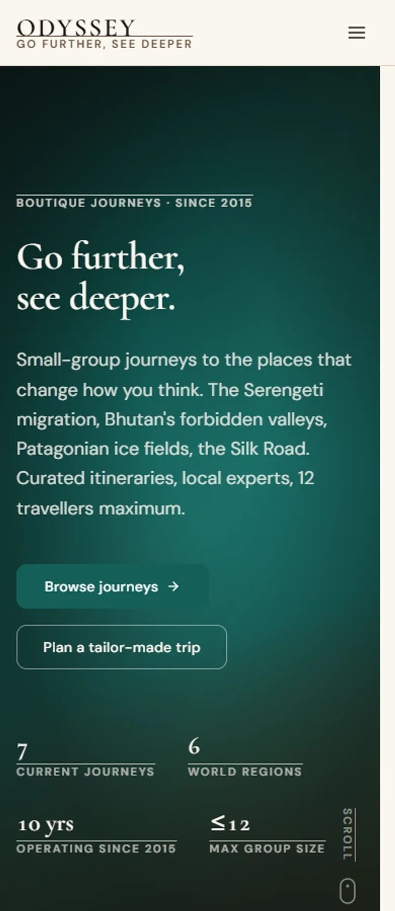 ODYSSEY — Tour Operator & Itineraries screenshot 7