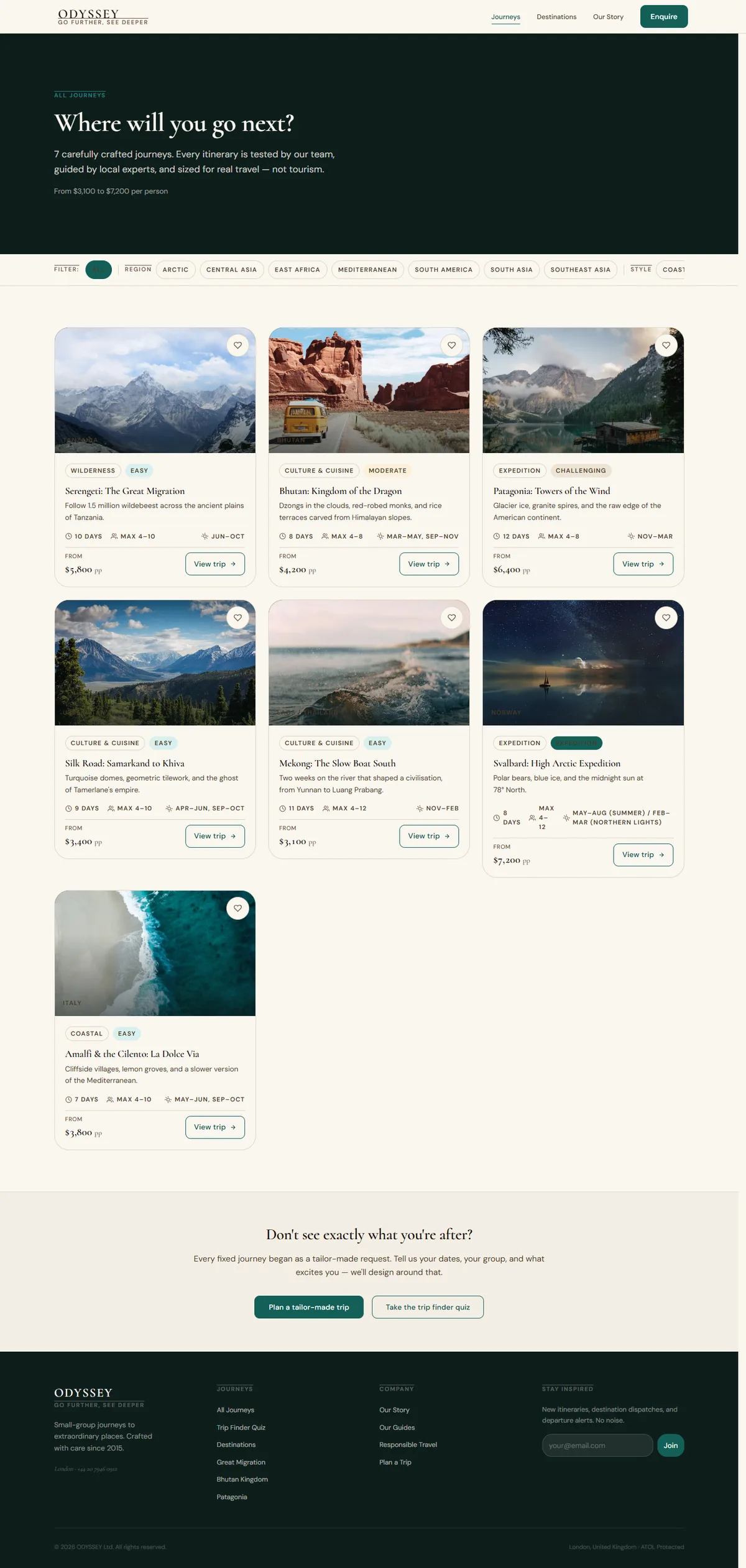 ODYSSEY — Tour Operator & Itineraries screenshot 3