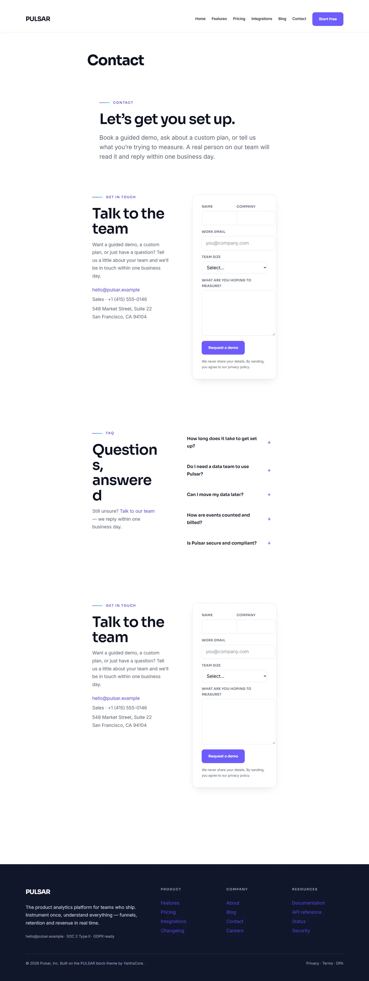 PULSAR — WordPress Block Theme screenshot 4