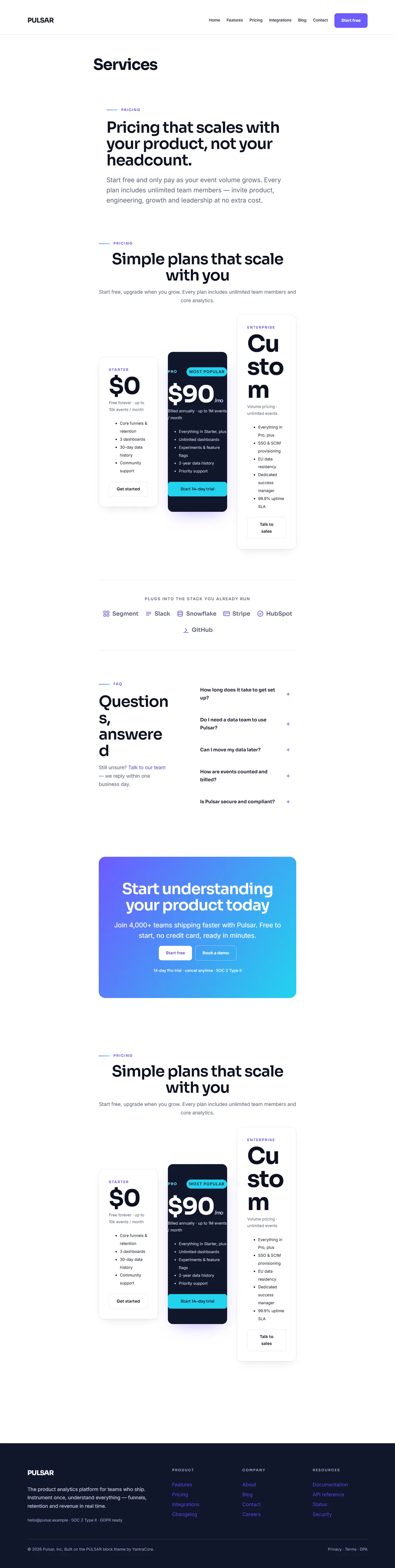 PULSAR — WordPress Block Theme screenshot 6
