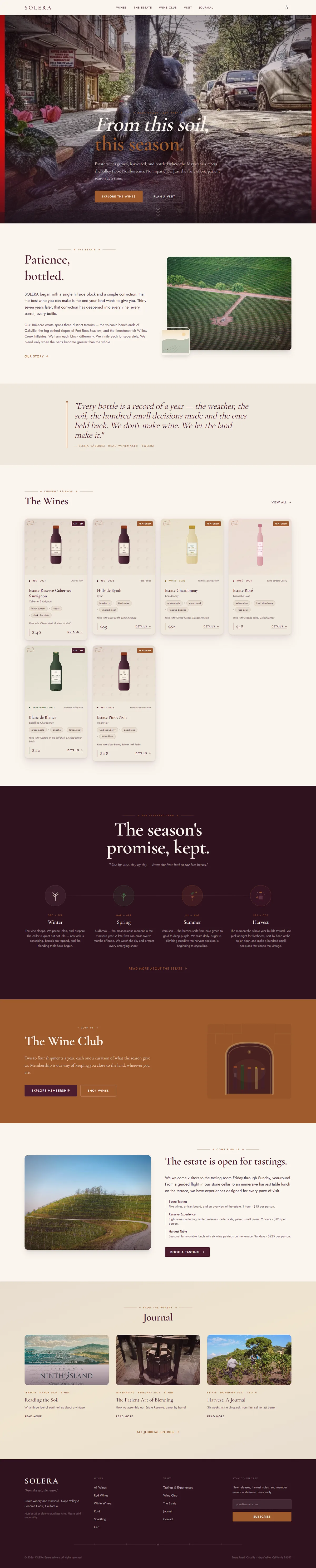 SOLERA — Winery & Vineyard screenshot 1