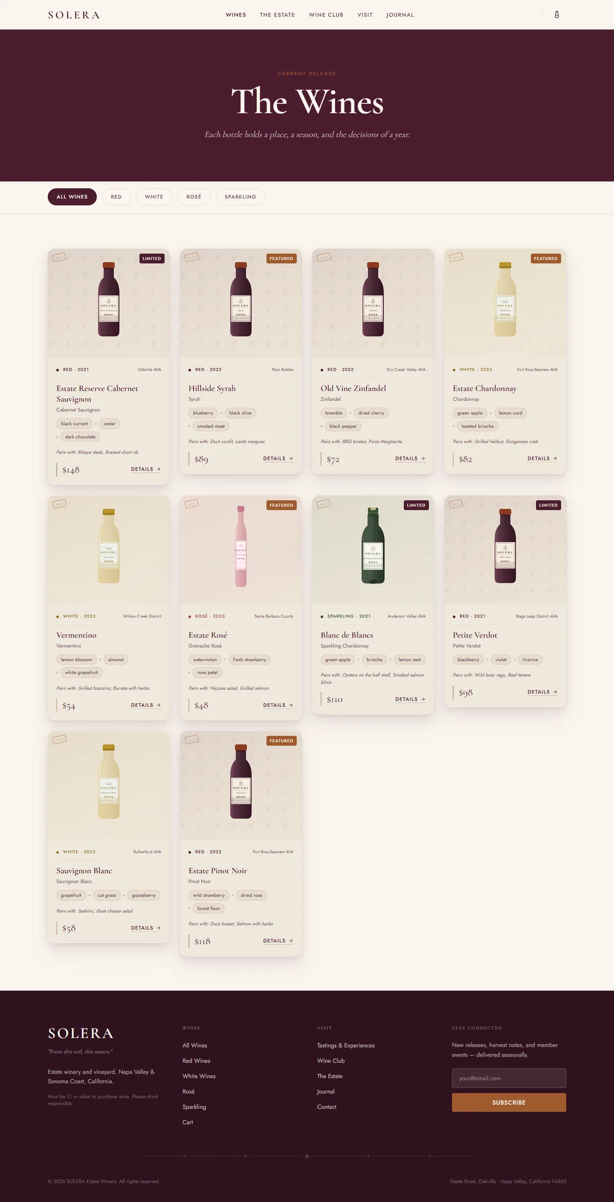 SOLERA — Winery & Vineyard screenshot 6