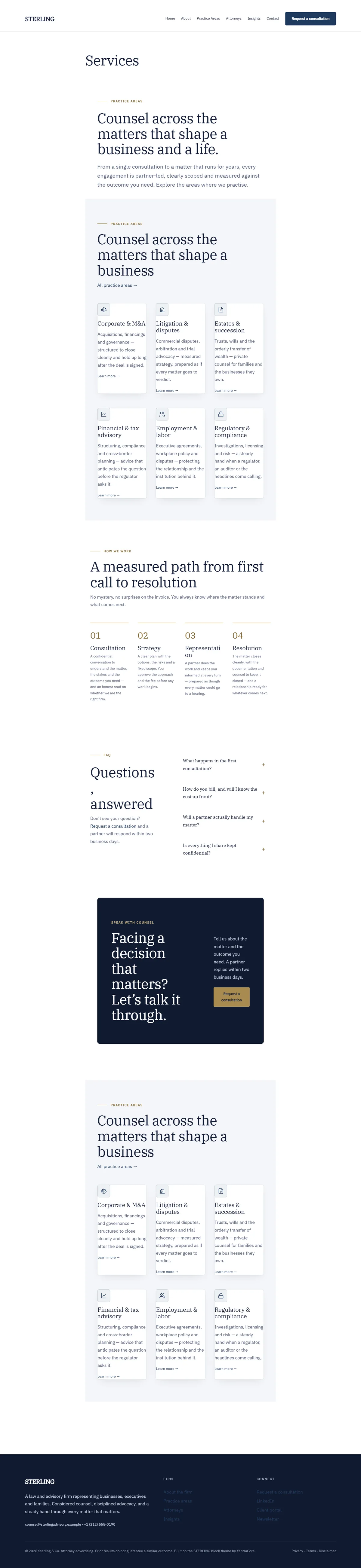 STERLING — WordPress Block Theme screenshot 5