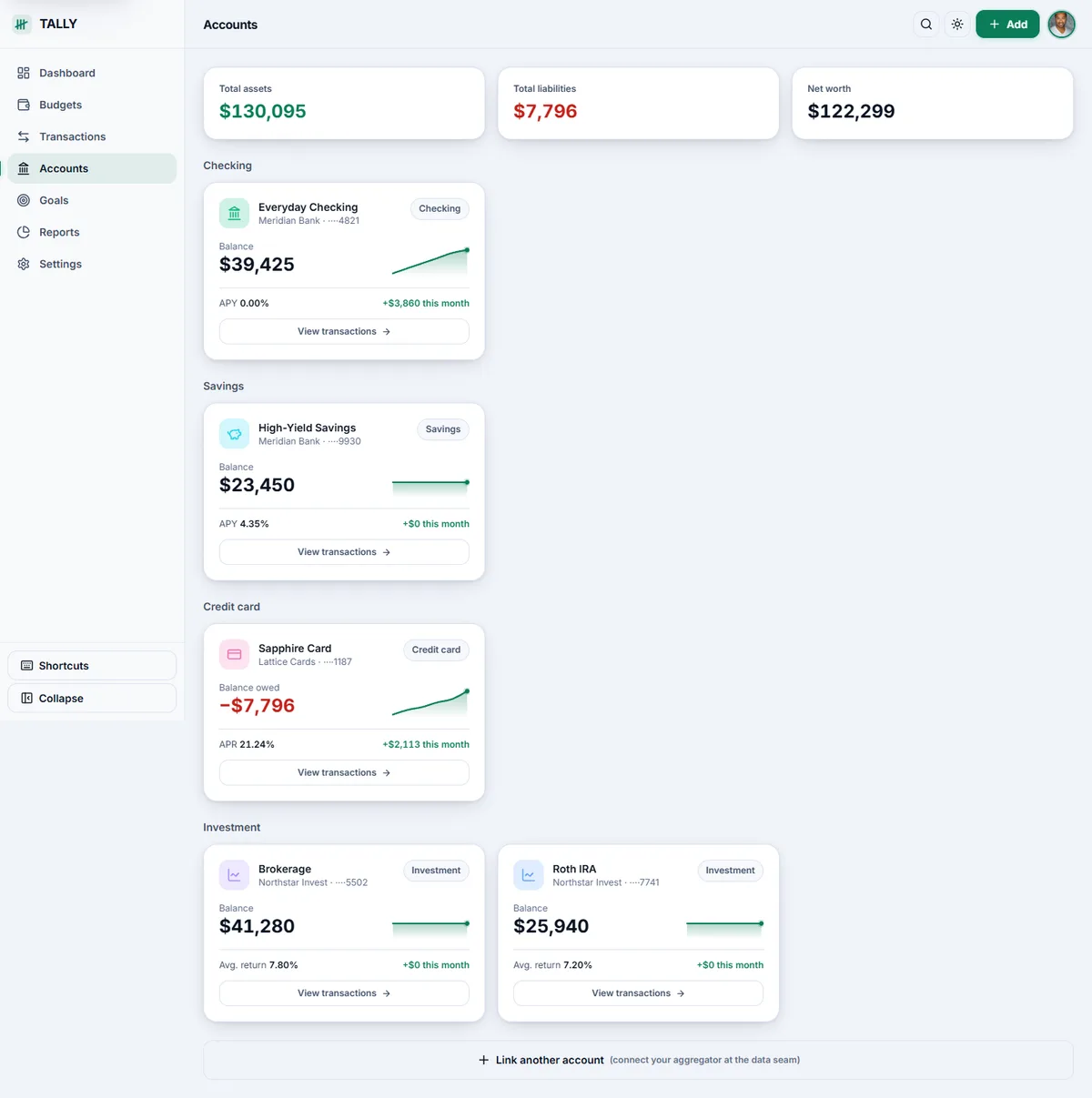 TALLY — Personal Finance & Budgeting screenshot 2