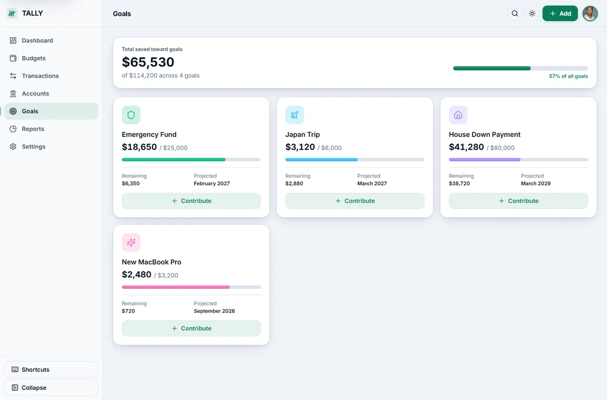 TALLY — Personal Finance & Budgeting screenshot 4