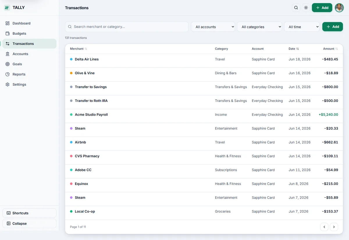 TALLY — Personal Finance & Budgeting screenshot 6
