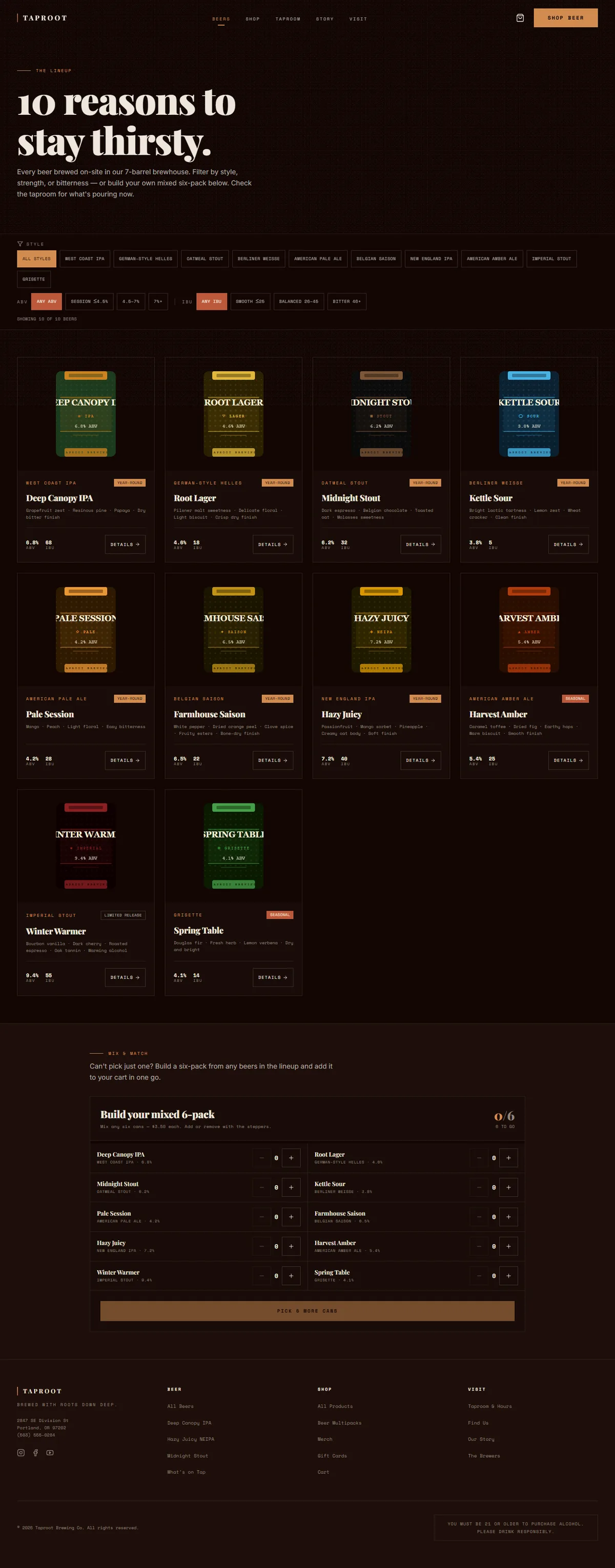 TAPROOT — Craft Brewery & Taproom screenshot 2