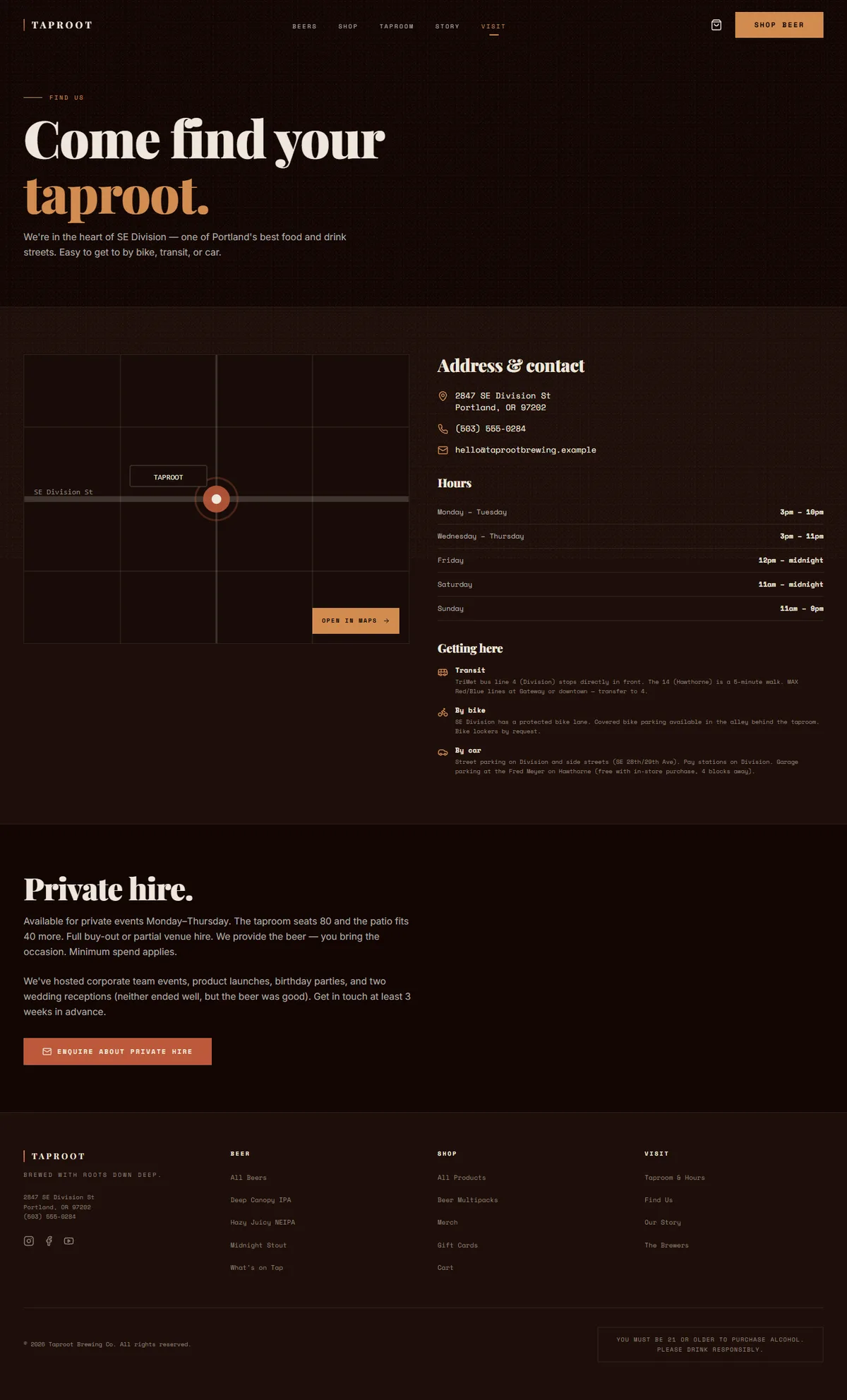 TAPROOT — Craft Brewery & Taproom screenshot 5