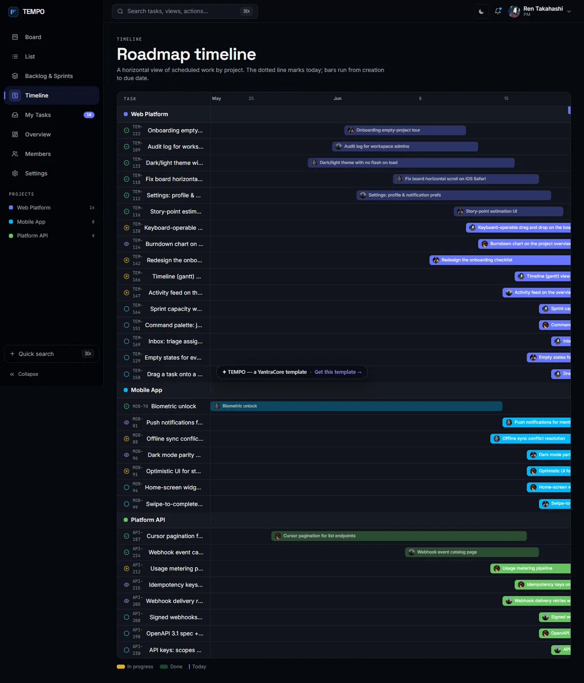TEMPO — Project Management & Kanban screenshot 6