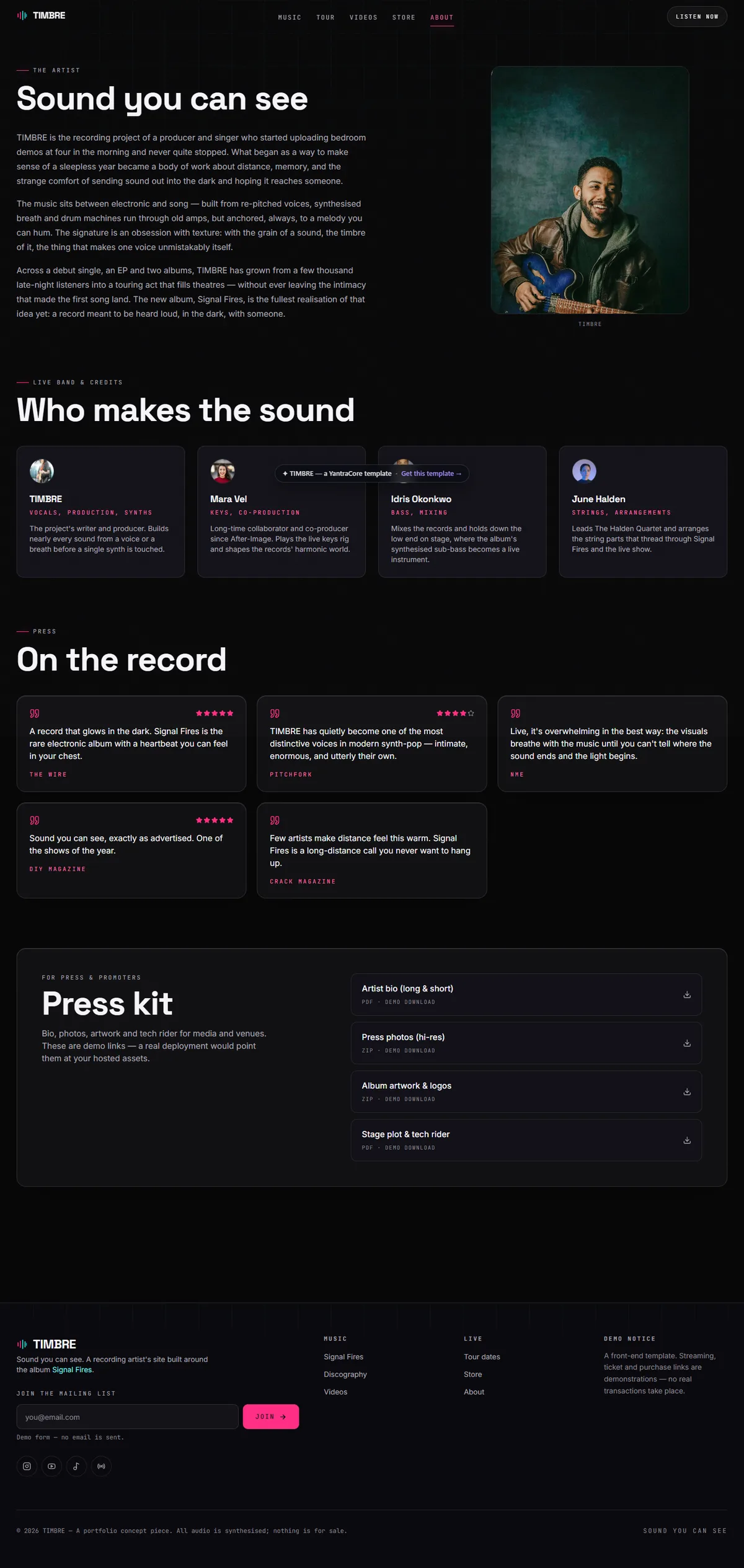 TIMBRE — Music Artist & Album screenshot 6