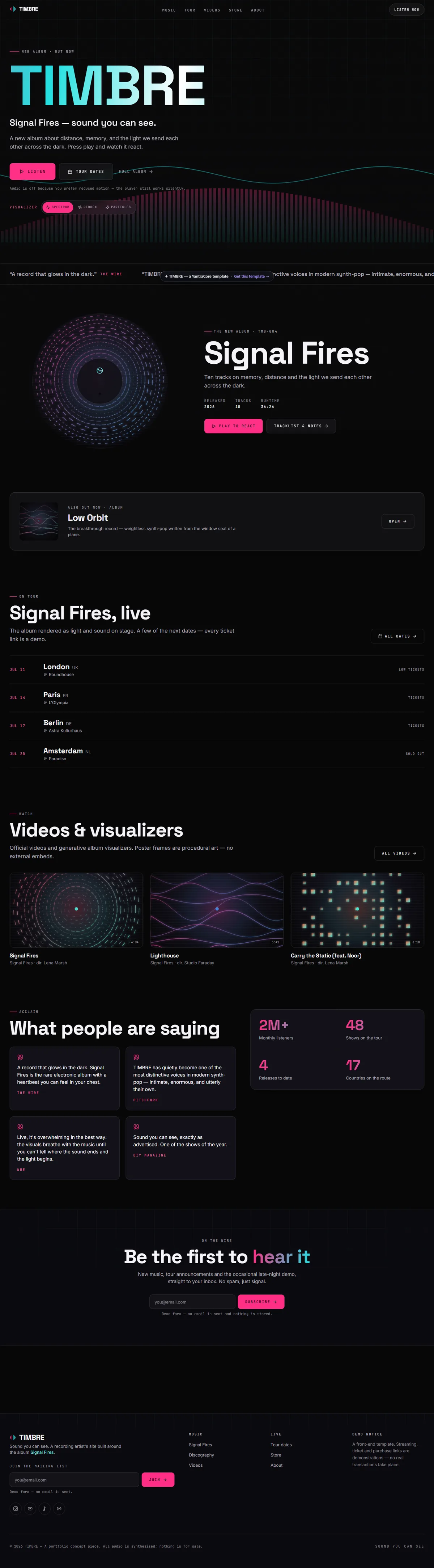 TIMBRE — Music Artist & Album screenshot 1