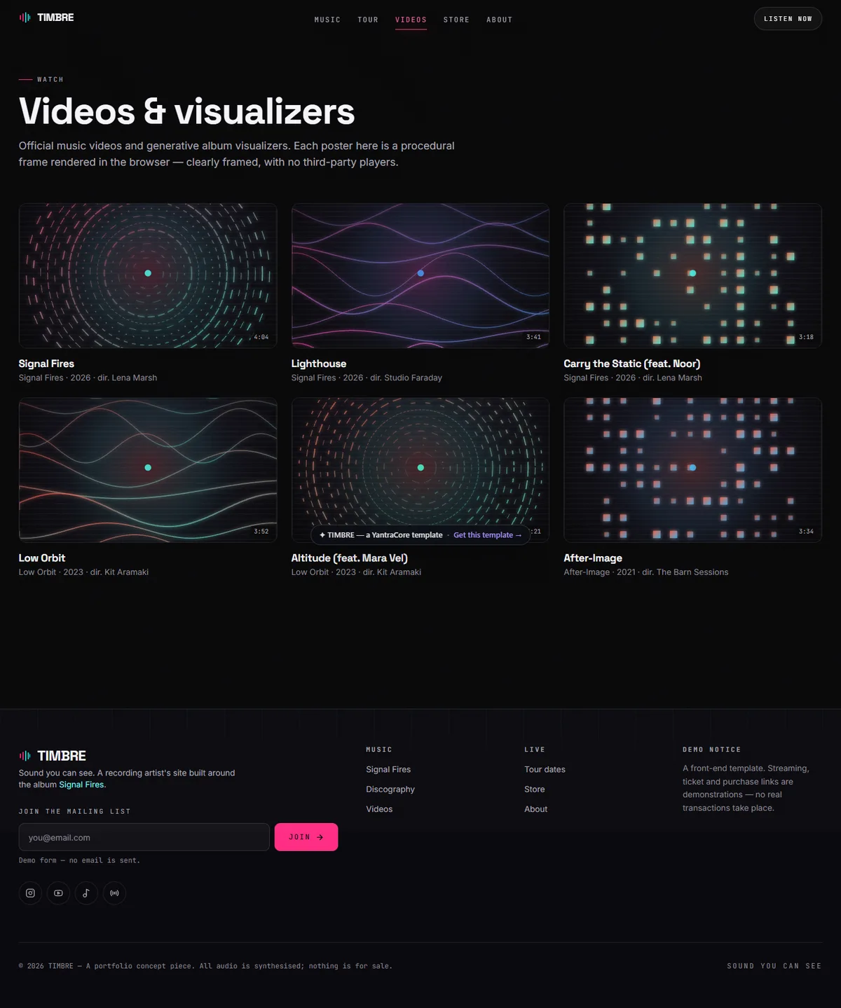TIMBRE — Music Artist & Album screenshot 5