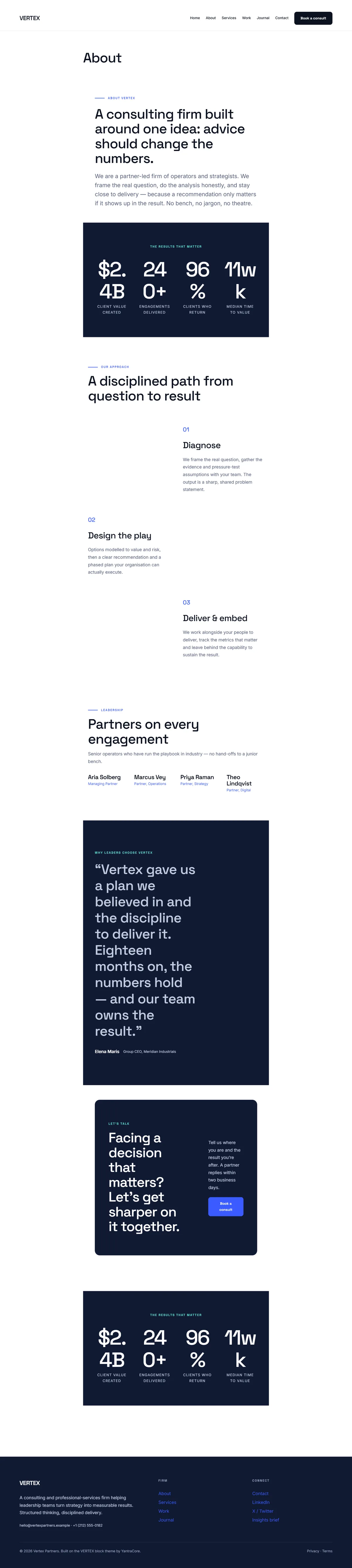 VERTEX — WordPress Block Theme screenshot 4