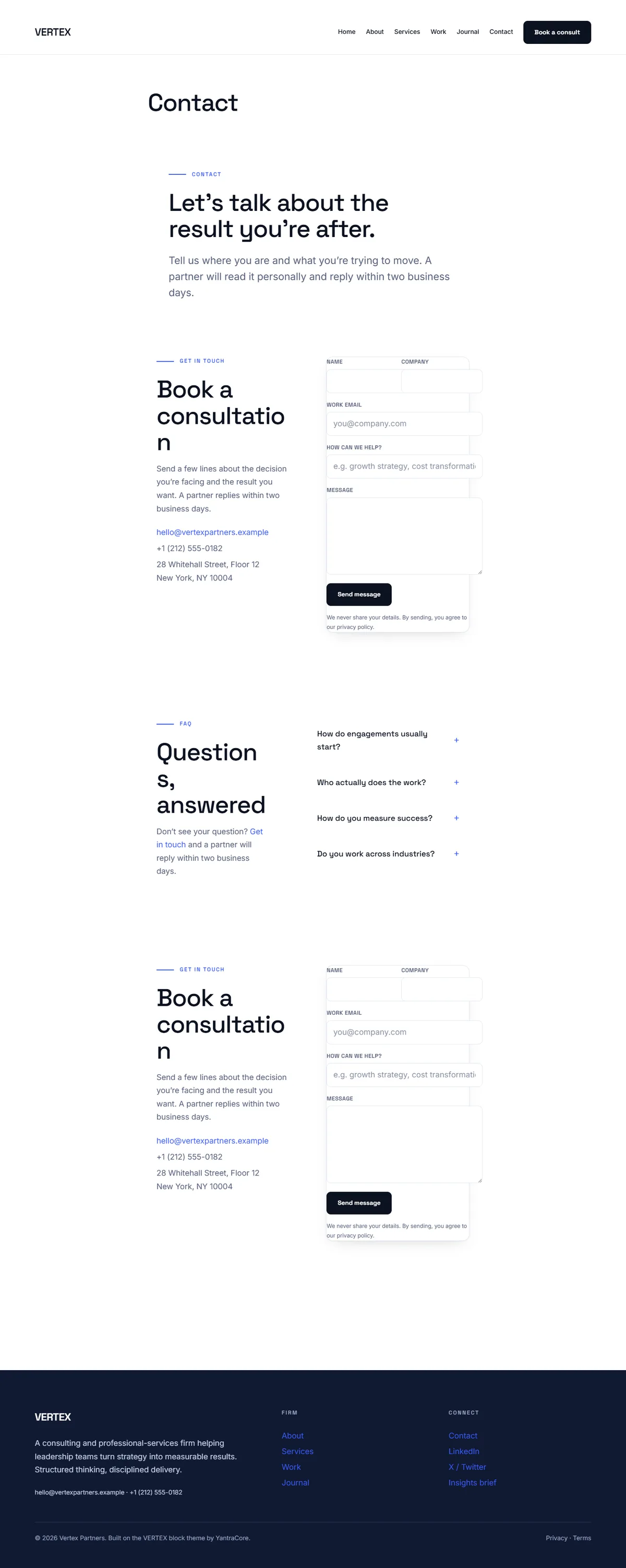 VERTEX — WordPress Block Theme screenshot 6