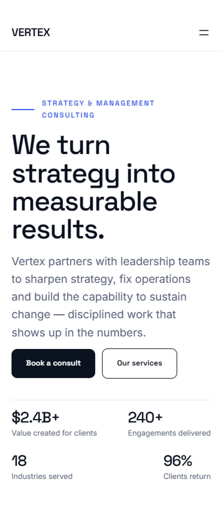 VERTEX — WordPress Block Theme screenshot 7