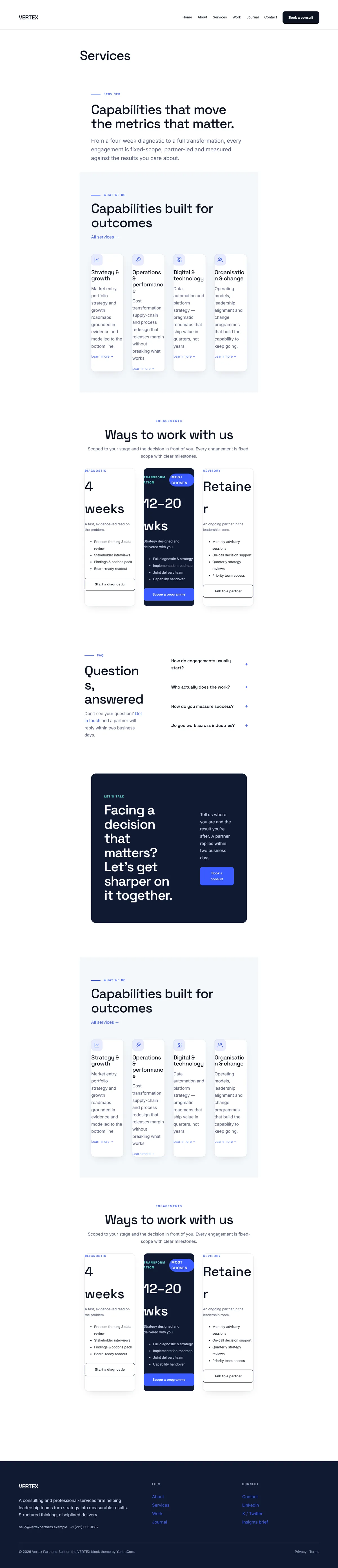 VERTEX — WordPress Block Theme screenshot 2