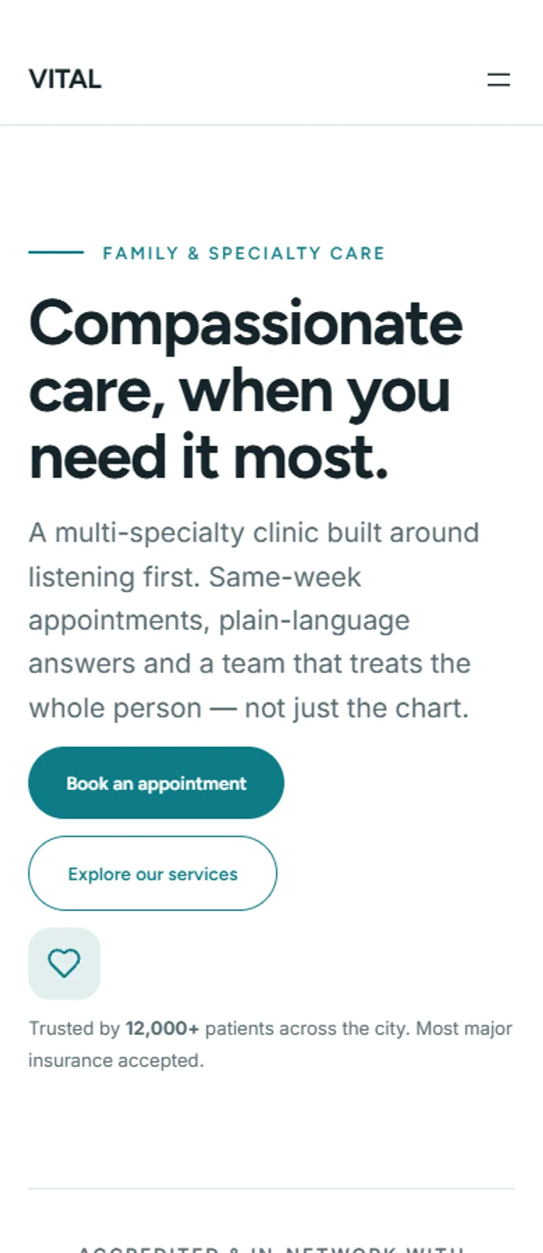 VITAL — WordPress Clinic Theme screenshot 7