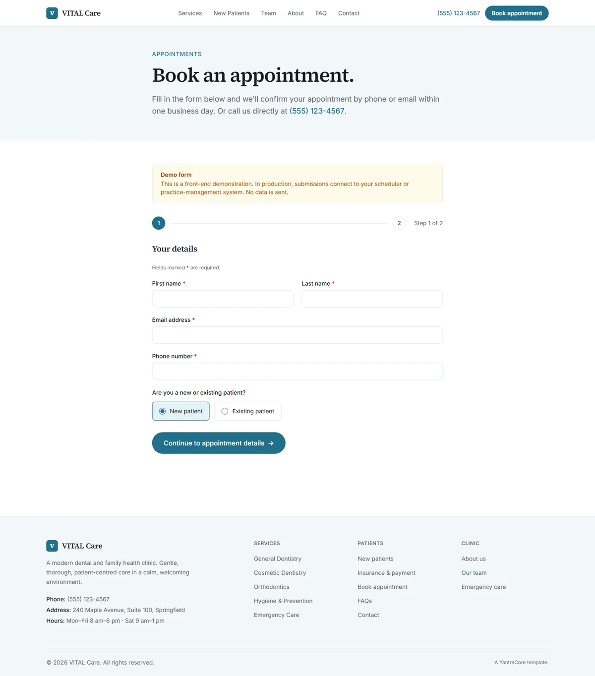 VITAL — Medical & Dental Clinic screenshot 5