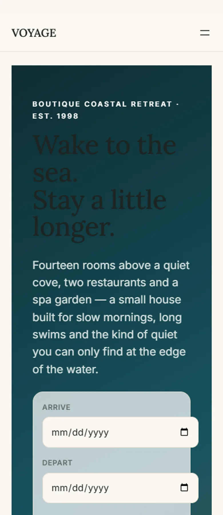 VOYAGE — WordPress Block Theme screenshot 7