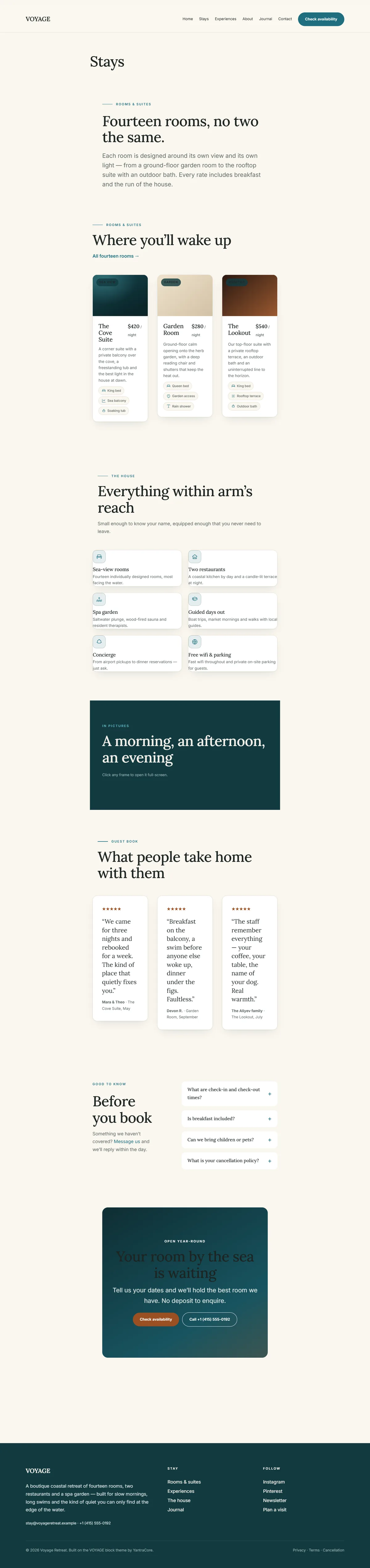 VOYAGE — WordPress Block Theme screenshot 6